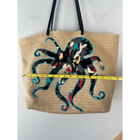 Vera Bradley Tan Shoulder Bag with Multicolor Octopus Design - Picture 6 of 6